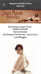 Mobile Screenshot of demimondeburlesque.com